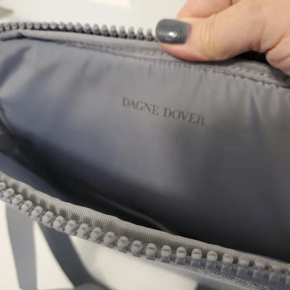 Dagne Dover Gray Neoprene Laptop Bag with Adjustable Strap, Business